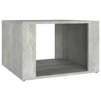 vidaXL Naktinis staliukas, betono pilkas, 57x55x36cm, apdirbta mediena