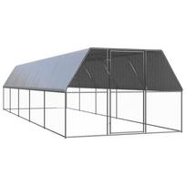 vidaXL Lauko narvas viščiukams, 3x10x2m, galvanizuotas plienas