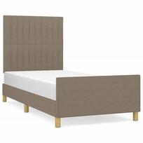 vidaXL Lovos rėmas be čiužinio, taupe, 80x200 cm, audinys