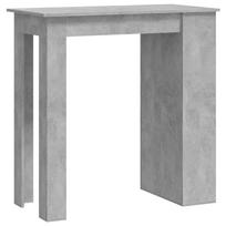 vidaXL Baro stalas su lentyna, betono pilkas, 102x50x103,5cm, MDP