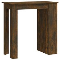 vidaXL Baro stalas su lentyna, dūminio ąžuolo, 102x50x103,5cm, mediena