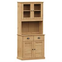 vidaXL Komoda VIGO, 78x40x175cm, pušies medienos masyvas