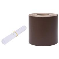 vidaXL Privatumo suteikianti sodo pertvara, ruda, 70x0,19m, PVC