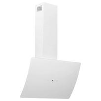 vidaXL Sieninis gartraukis, baltas, 60cm, plienas ir grūdintas stiklas