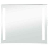 vidaXL Sieninis vonios kambario veidrodis su LED, 80x60cm