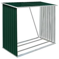 vidaXL Sodo malkinė, žalia, 163x83x154cm, galvanizuotas plienas