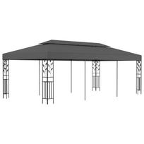 vidaXL Pavėsinė, antracito spalvos, 3x6m