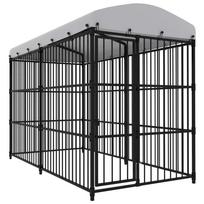 vidaXL Lauko voljeras šunims su stogu, 300x150x210cm