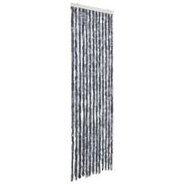 vidaXL Užuolaida nuo vabzdžių, sidabrinės spalvos, 56x200cm, šenilis