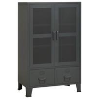 vidaXL Sandėliavimo spintelė, antracito, 70x40x115cm, metalas