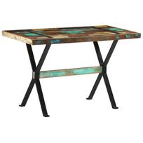 vidaXL Valgomojo stalas, 120x60x76cm, perdirbtos medienos masyvas