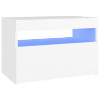 vidaXL Televizoriaus spintelė su LED apšvietimu, balta, 60x35x40cm