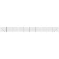 vidaXL Vielinė tinklinė tvora, antracito, 2x25m, galvanizuotas plienas