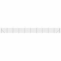 vidaXL Vielinė tinklinė tvora su flanšais, antracito spalvos, 1,4x25 m