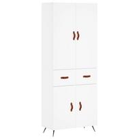 vidaXL Komoda, baltos spalvos, 69,5x34x180cm, apdirbta mediena
