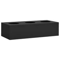 vidaXL Biuro dėžė gėlėms, antracito spalvos, 90x40x23cm, plienas