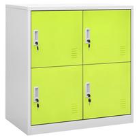 vidaXL Persirengimo spintelė, pilka ir žalia, 90x45x92,5cm, plienas