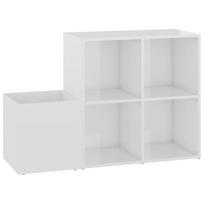 vidaXL Koridoriaus spintelė batams, balta, 105x35,5x70cm, mediena