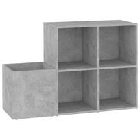 vidaXL Koridoriaus spintelė batams, betono, 105x35,5x70cm, mediena