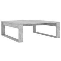 vidaXL Kavos staliukas, betono pilkas, 100x100x35cm, apdirbta mediena