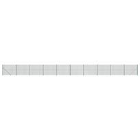 vidaXL Tinklinė tvora su flanšais, žalios spalvos, 1,6x25m