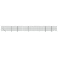 vidaXL Vielinė tinklinė tvora, žalia, 2,2x25m, galvanizuotas plienas