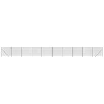 vidaXL Vielinė tinklinė tvora, antracito, 1,4x25m, plienas