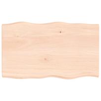 vidaXL Stalviršis, 100x60x(2-4) cm, medienos masyvas, su gyvu kraštu