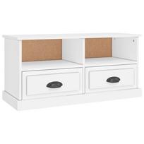 vidaXL Televizoriaus spintelė, balta, 93x35,5x45cm, apdirbta mediena