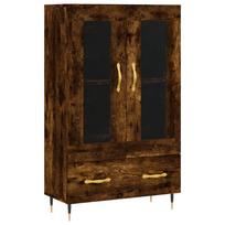 vidaXL Komoda, dūminio ąžuolo spalvos, 69,5x31x115cm, apdirbta mediena