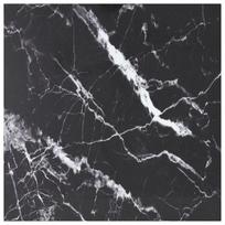 vidaXL Stalviršis, juodas, 80x80cm, grūdintas stiklas, 6mm
