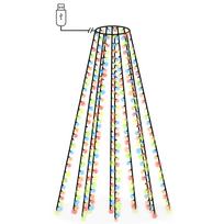 vidaXL Kalėdų eglutės girlianda su 300 spalvotų LED lempučių, 300cm