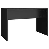 vidaXL Kosmetinio staliuko kėdutė, juoda, 70x35x45cm, apdirbta mediena