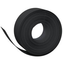 vidaXL Sodo apvadas, juodos spalvos, 10m, 20cm, polietilenas