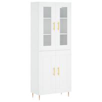 vidaXL Komoda, baltos spalvos, 69,5x34x180cm, apdirbta mediena