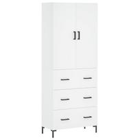 vidaXL Komoda, baltos spalvos, 69,5x34x180cm, apdirbta mediena