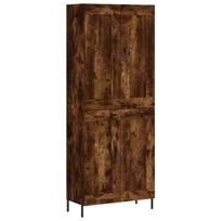 vidaXL Komoda, dūminio ąžuolo spalvos, 69,5x34x180cm, apdirbta mediena