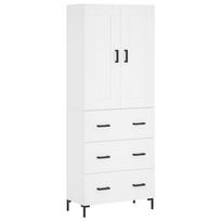 vidaXL Komoda, baltos spalvos, 69,5x34x180cm, apdirbta mediena