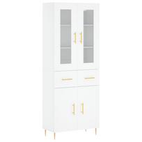 vidaXL Komoda, baltos spalvos, 69,5x34x180cm, apdirbta mediena