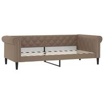 vidaXL Sofa, kapučino spalvos, 80x200cm, dirbtinė oda