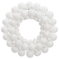 vidaXL Kalėdinis vainikas, baltos spalvos, 45cm, polistirenas