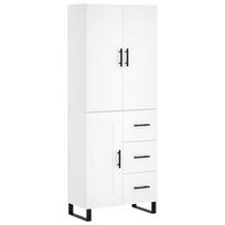vidaXL Komoda, baltos spalvos, 69,5x34x180cm, apdirbta mediena