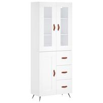 vidaXL Komoda, baltos spalvos, 69,5x34x180cm, apdirbta mediena
