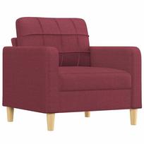 vidaXL Krėslas, raudonojo vyno spalvos, 60cm, audinys