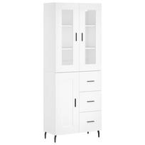 vidaXL Komoda, baltos spalvos, 69,5x34x180cm, apdirbta mediena