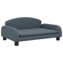 vidaXL Vaikiška sofa, tamsiai pilkos spalvos, 70x45x30cm, audinys