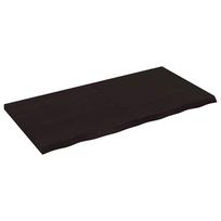 vidaXL Vonios stalviršis, tamsiai rudas, 120x60x(2-4)cm, mediena