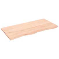 vidaXL Stalviršis, 100x50x2cm, neapdorotas ąžuolo medienos masyvas