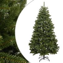 vidaXL Dirbtinė eglutė su šarnyrinėmis šakomis/stovu, žalia, 270cm