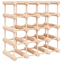 vidaXL Vyno laikiklis 20 butelių, 46,5x23x46,5cm, pušies masyvas
